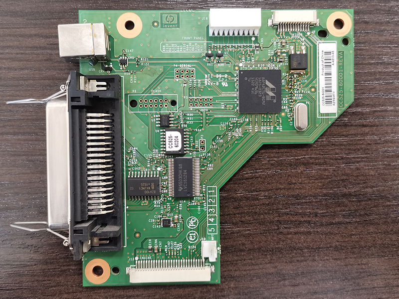 Снятая плата форматтера