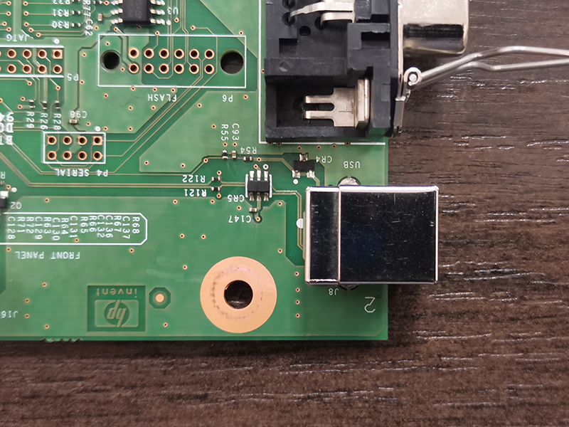 Новый разъем впаян